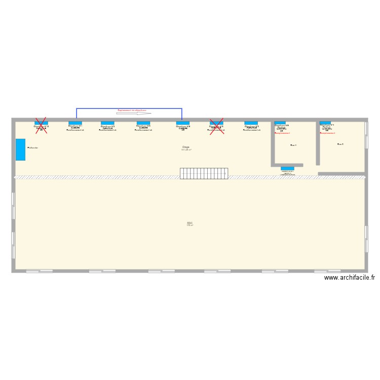 KEEPCOOL ST PIERRE R+1 modif. Plan de 2 pièces et 276 m2