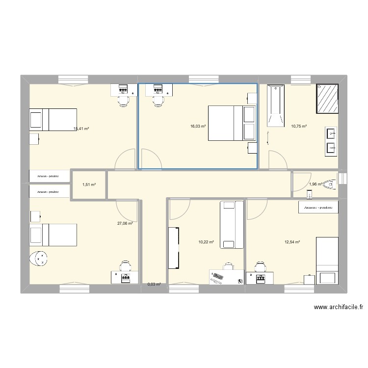 New maison ETAGE V10. Plan de 10 pièces et 95 m2