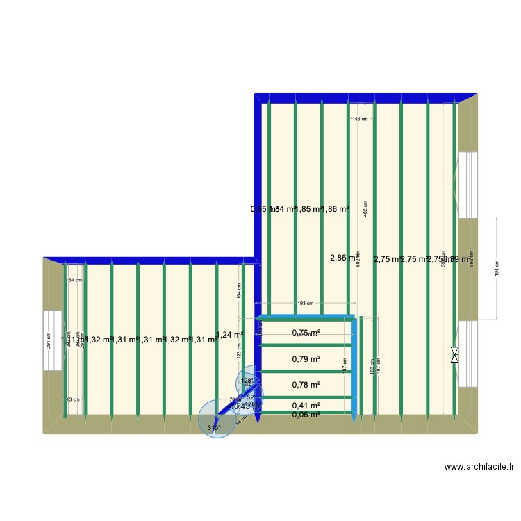 Louis Pasteur 2 Lambourdes sols. Plan de 22 pièces et 29 m2