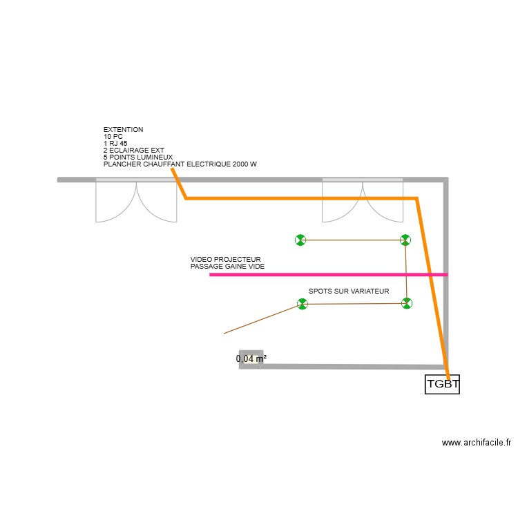 doradoux 2 . Plan de 1 pièce et 0 m2