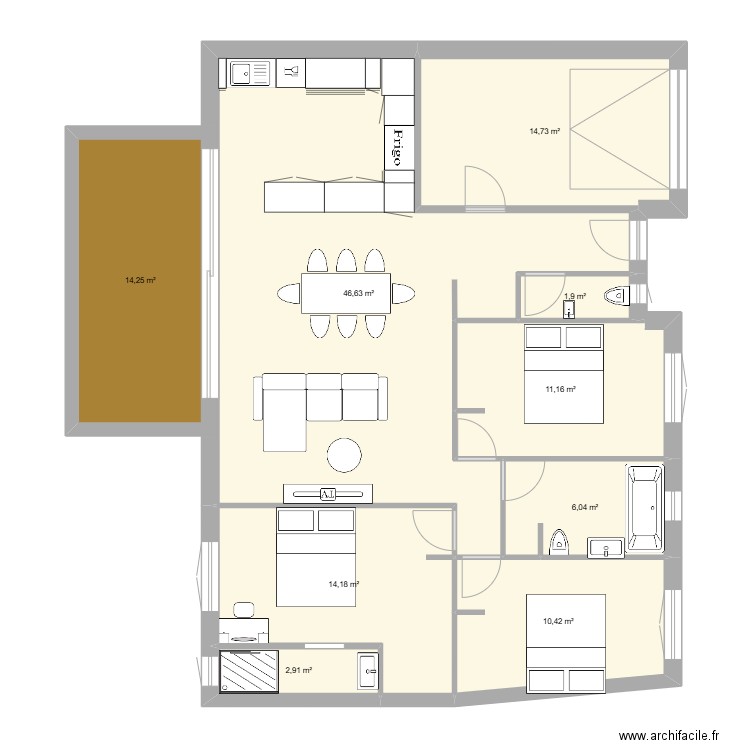 ESPIRA MTN. Plan de 9 pièces et 122 m2