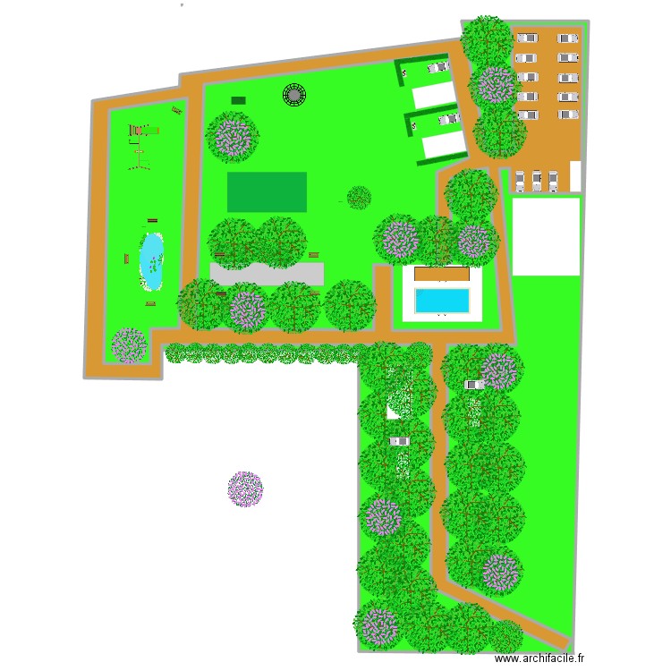 Manoir Vaas. Plan de 4 pièces et -1886 m2