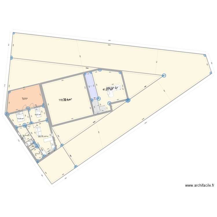 Morsang architecte. Plan de 12 pièces et 899 m2