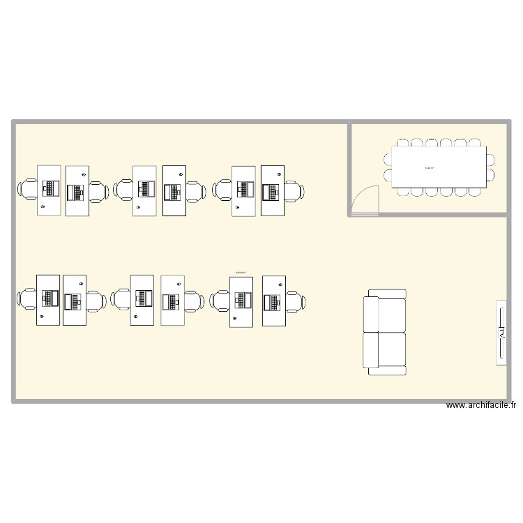 Nice COWORK. Plan de 2 pièces et 716 m2