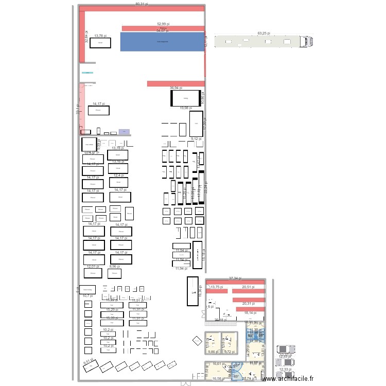 sdg8. Plan de 13 pièces et 227 m2