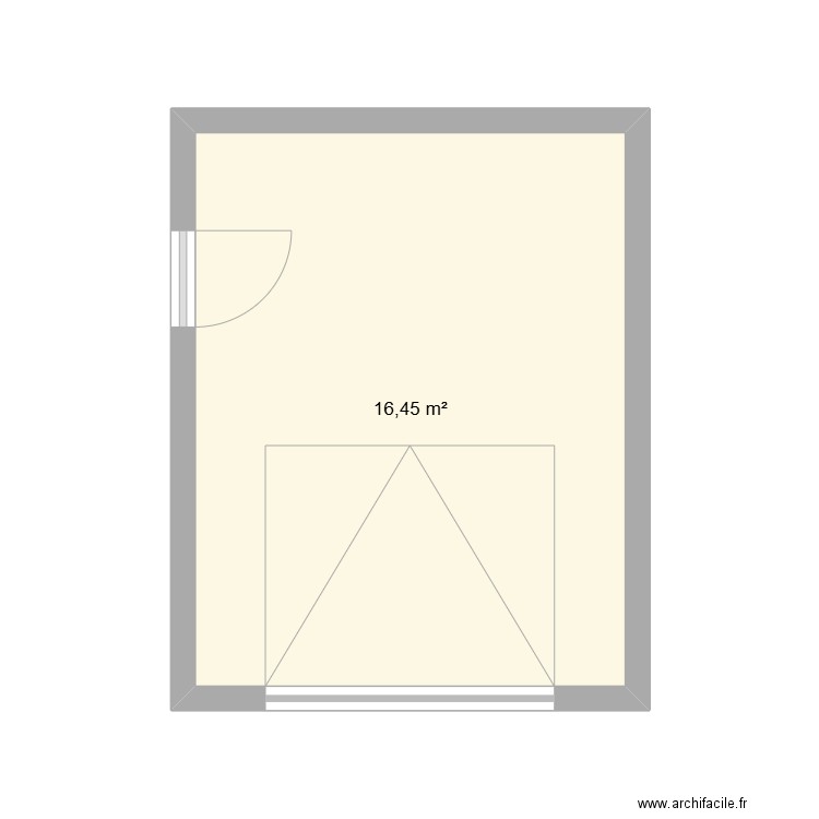 Cabanon Gard Sign. Plan de 1 pièce et 16 m2