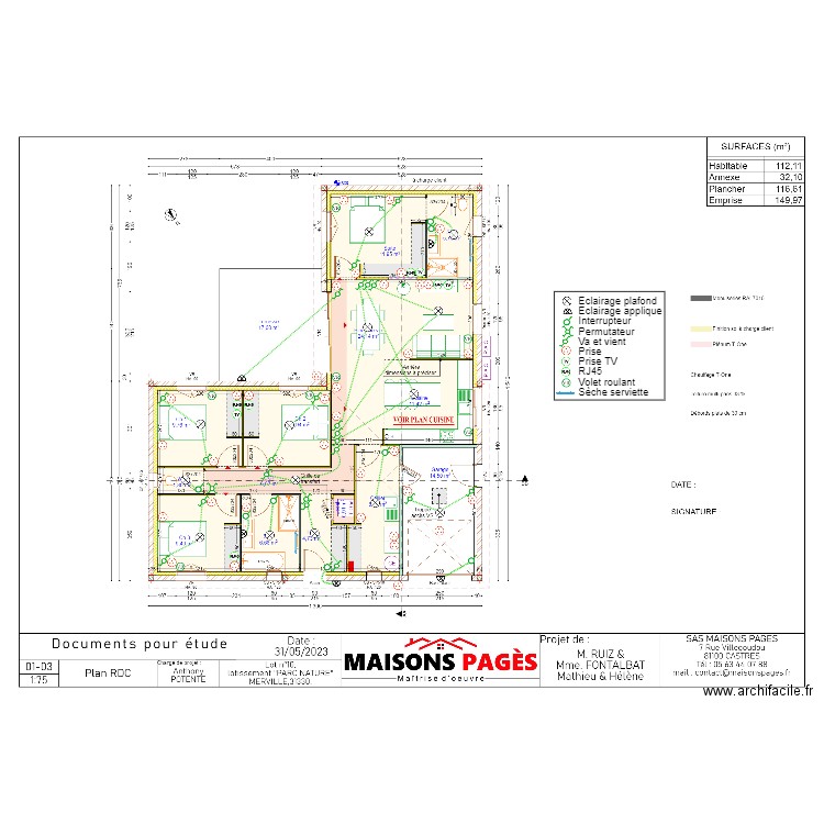 RUIZ-FONTALBAT. Plan de 0 pièce et 0 m2