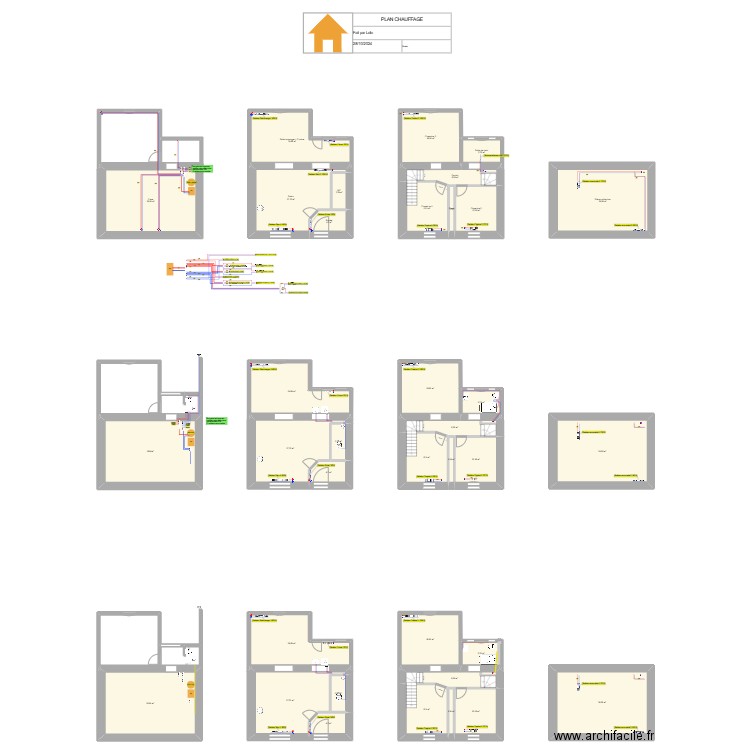 2024-11-05 Plomberie. Plan de 36 pièces et 577 m2