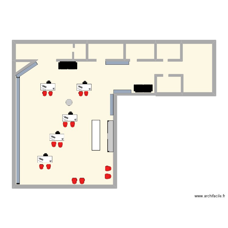 aemp. Plan de 2 pièces et 95 m2