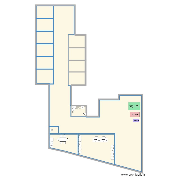 Montreuil 280m . Plan de 6 pièces et 295 m2