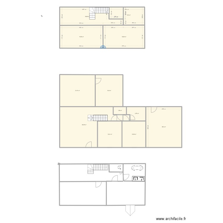 maison 1 . Plan de 12 pièces et 201 m2