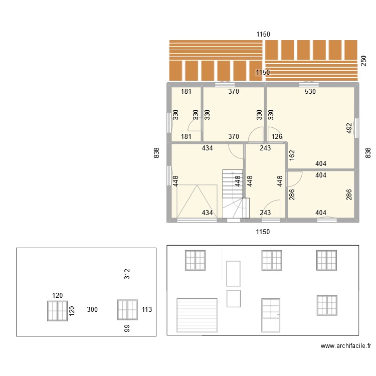 JS09. Plan de 11 pièces et 168 m2