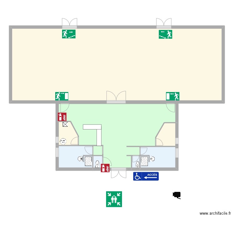 tennis. Plan de 9 pièces et 199 m2