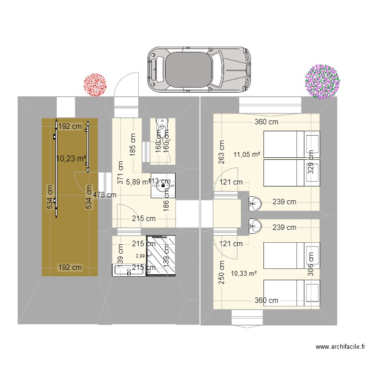 MONACHICHI SIMPLE Juillet 2024 Cave. Plan de 7 pièces et 43 m2