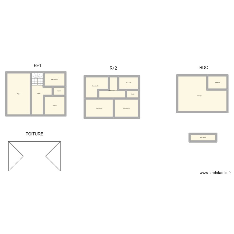 350602153. Plan de 14 pièces et 141 m2