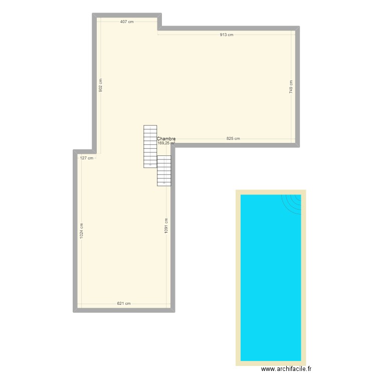 MAISON LSO. Plan de 1 pièce et 169 m2