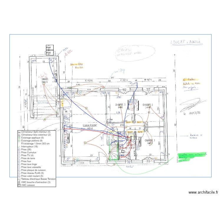 LEUCAT. Plan de 0 pièce et 0 m2