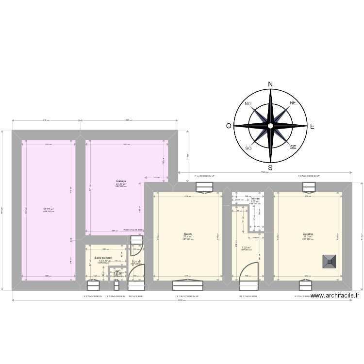 ML24017811 NOVARINI. Plan de 14 pièces et 205 m2