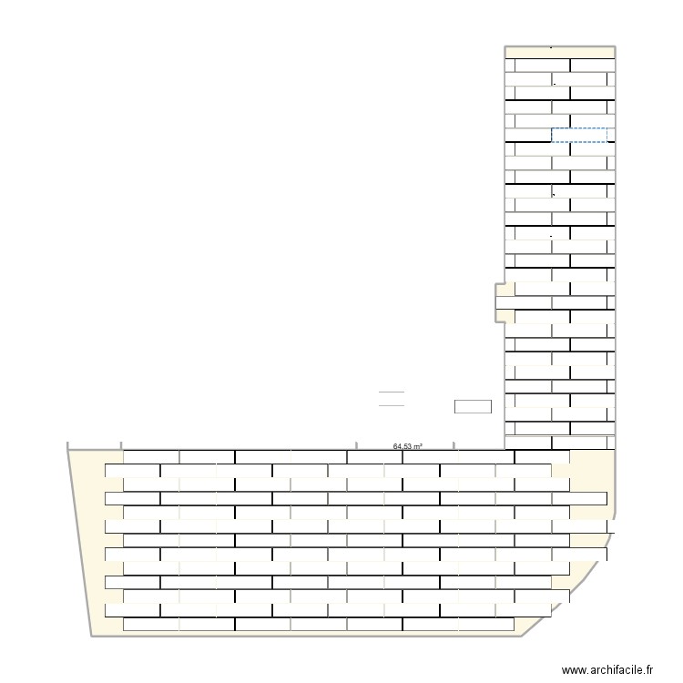 dumont. Plan de 1 pièce et 65 m2