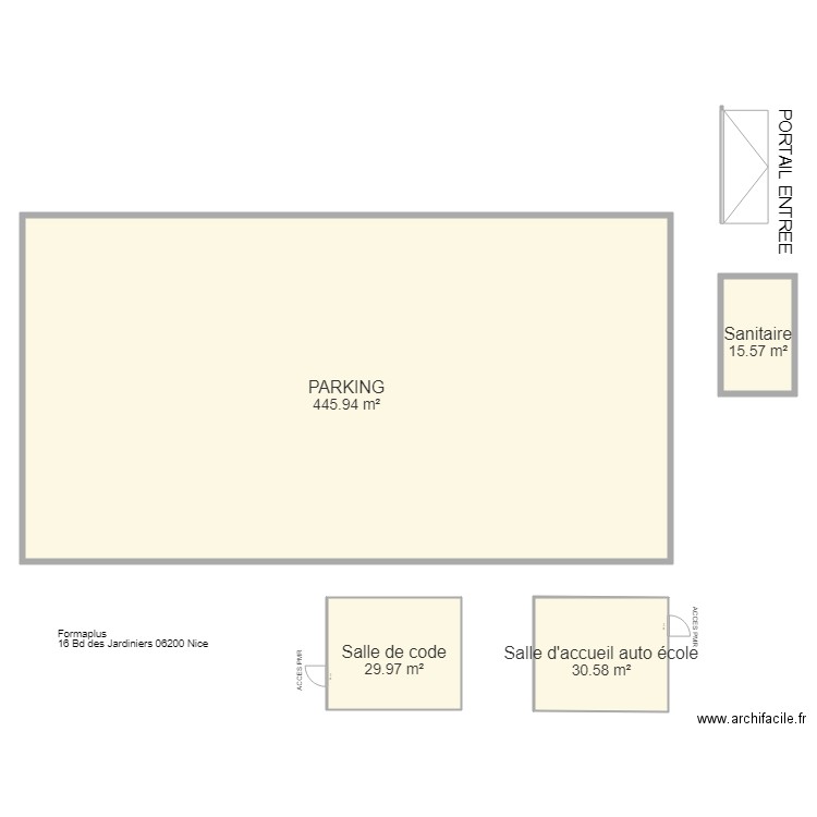 Formaplus. Plan de 4 pièces et 522 m2