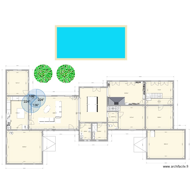 Mirandol V7 08022025. Plan de 18 pièces et 213 m2