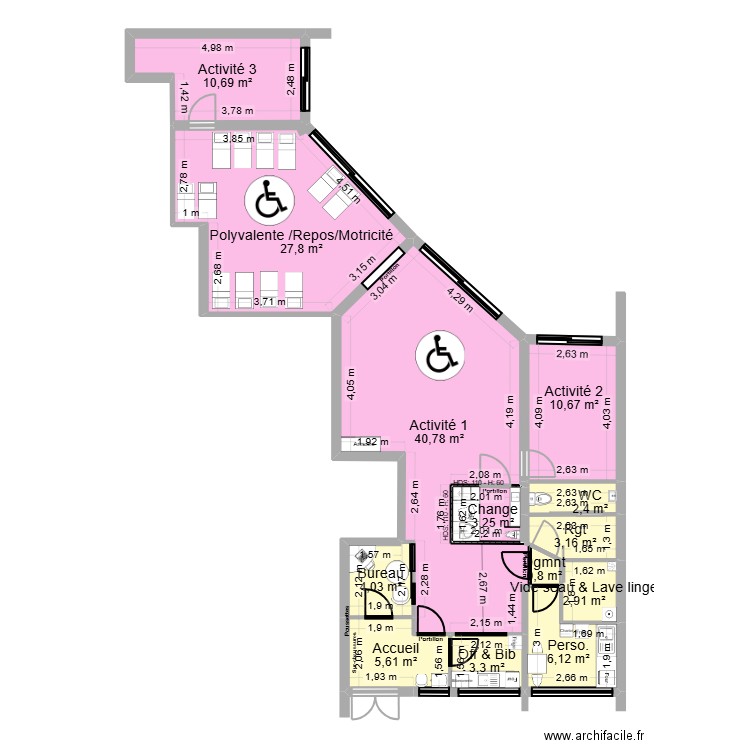 92 Nanterre 118 Salvador Projet rectif cote_jr-3. Plan de 13 pièces et 122 m2