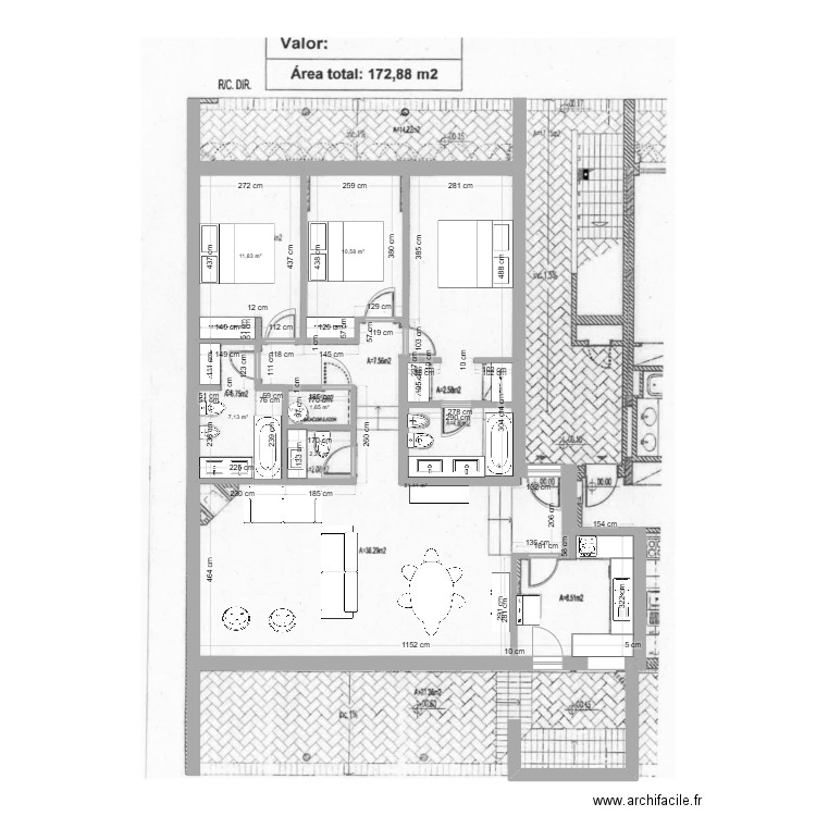 Pinheiros 106. Plan de 6 pièces et 115 m2