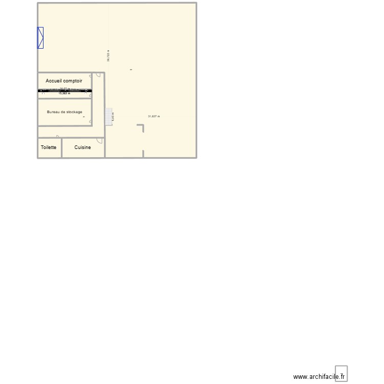 RDC DISTRIVENTIL. Plan de 7 pièces et -815 m2