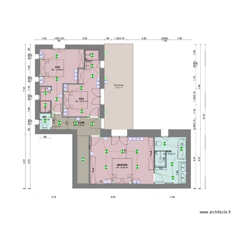 MIGRANIER ETAGE 2. Plan de 0 pièce et 0 m2