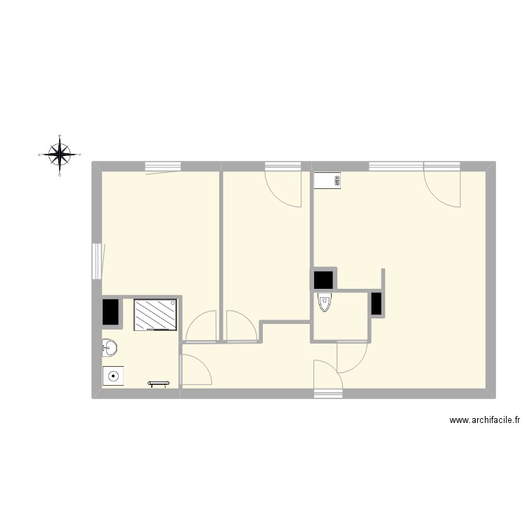 Carmen 1. Plan de 6 pièces et 62 m2