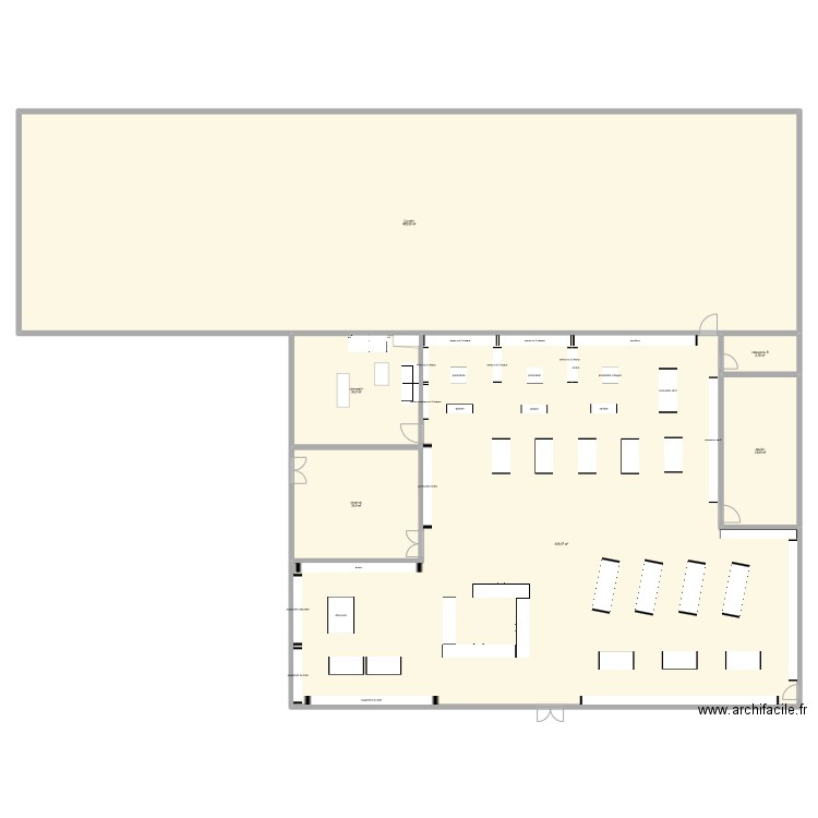 armurerie du futur 2. Plan de 6 pièces et 1012 m2