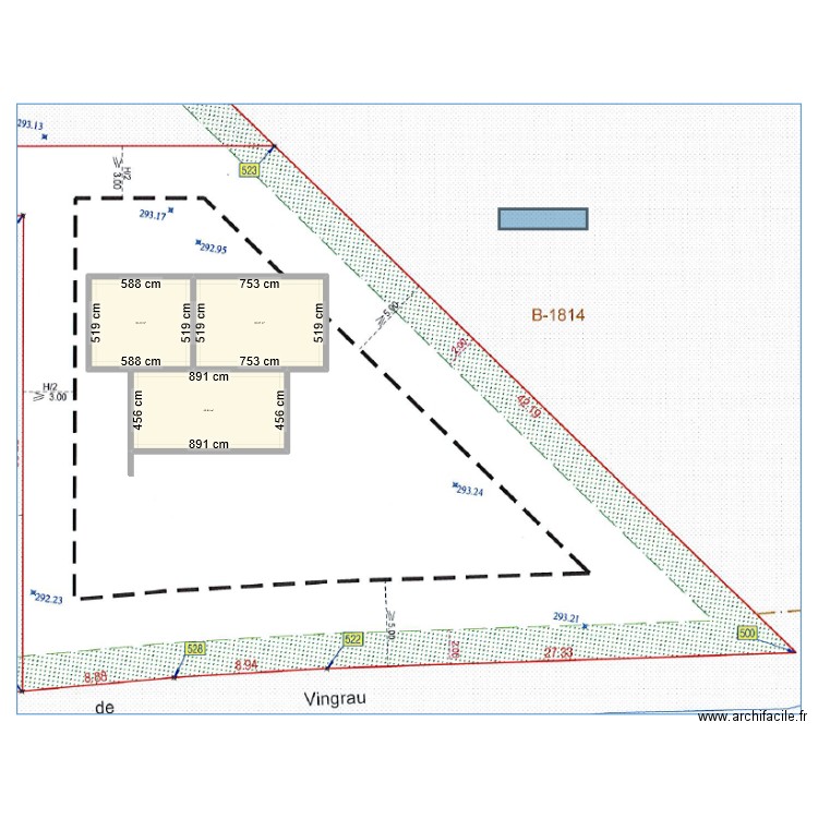 PLAN 2. Plan de 3 pièces et 110 m2