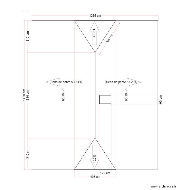 TOITURE PROJETE. Plan de 0 pièce et 0 m2