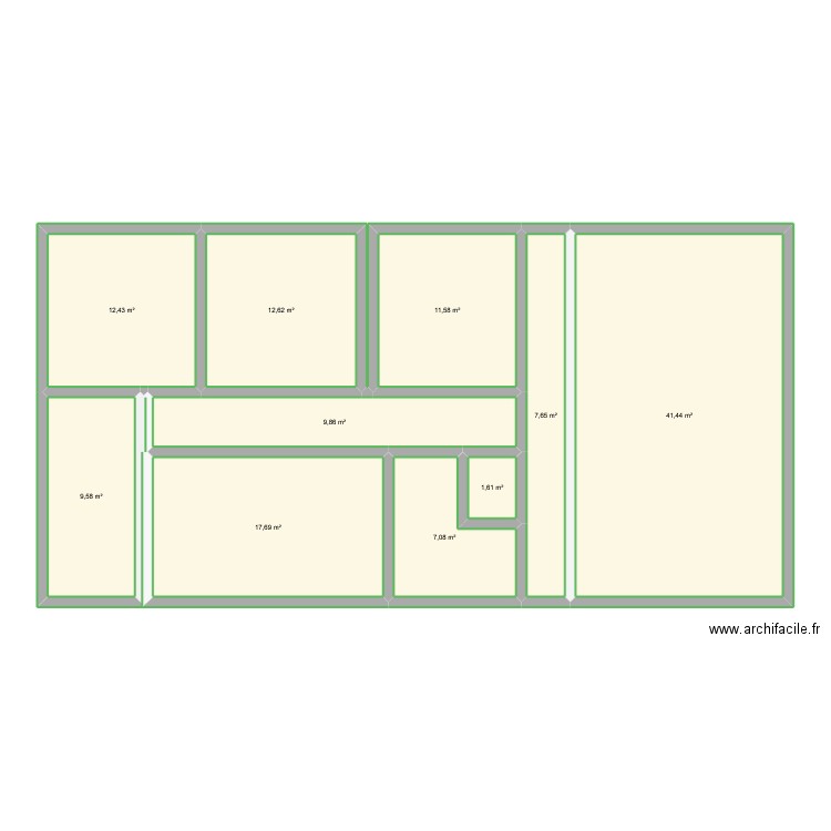 maison. Plan de 10 pièces et 132 m2