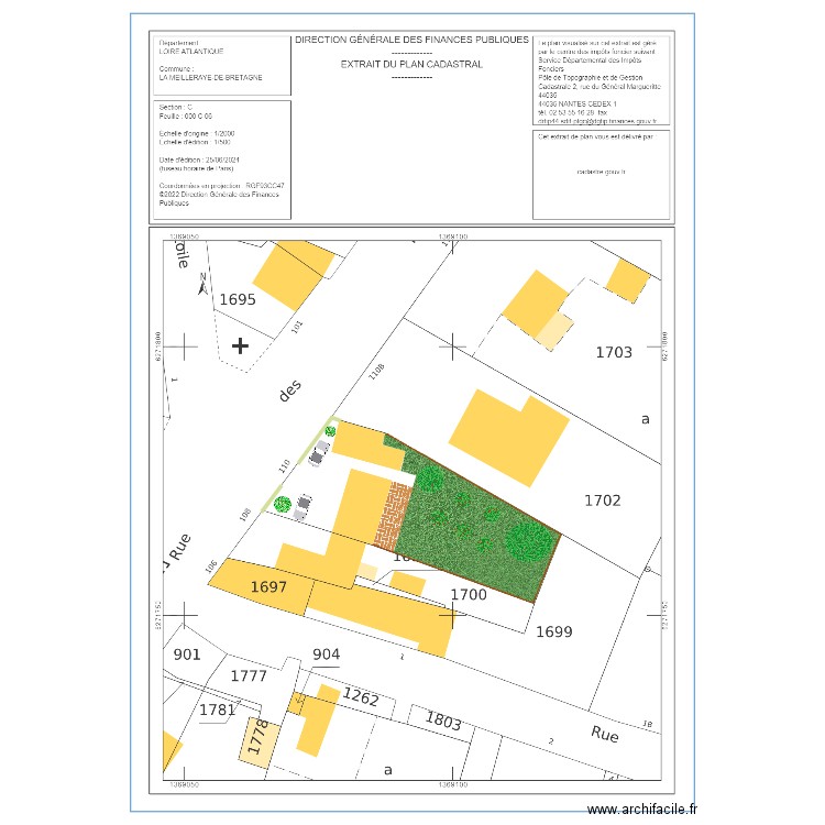 Plan de masse Réno Magy02. Plan de 0 pièce et 0 m2