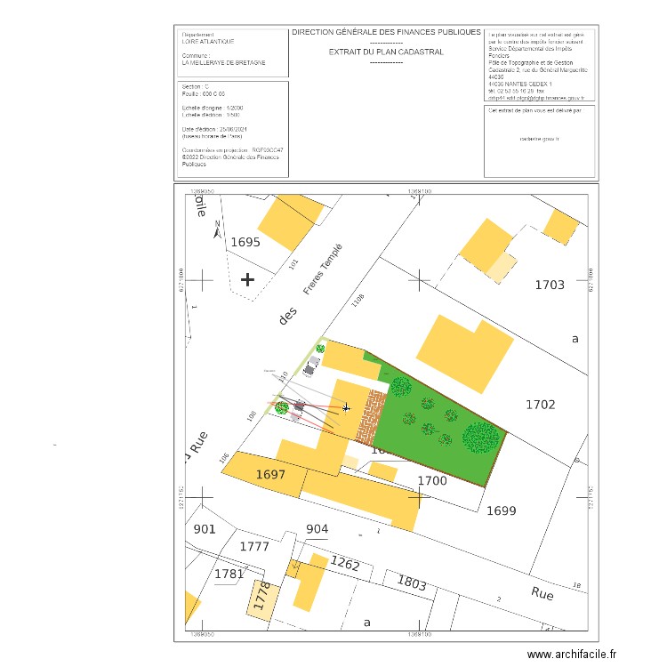 Plan de masse Réno Magy03. Plan de 0 pièce et 0 m2