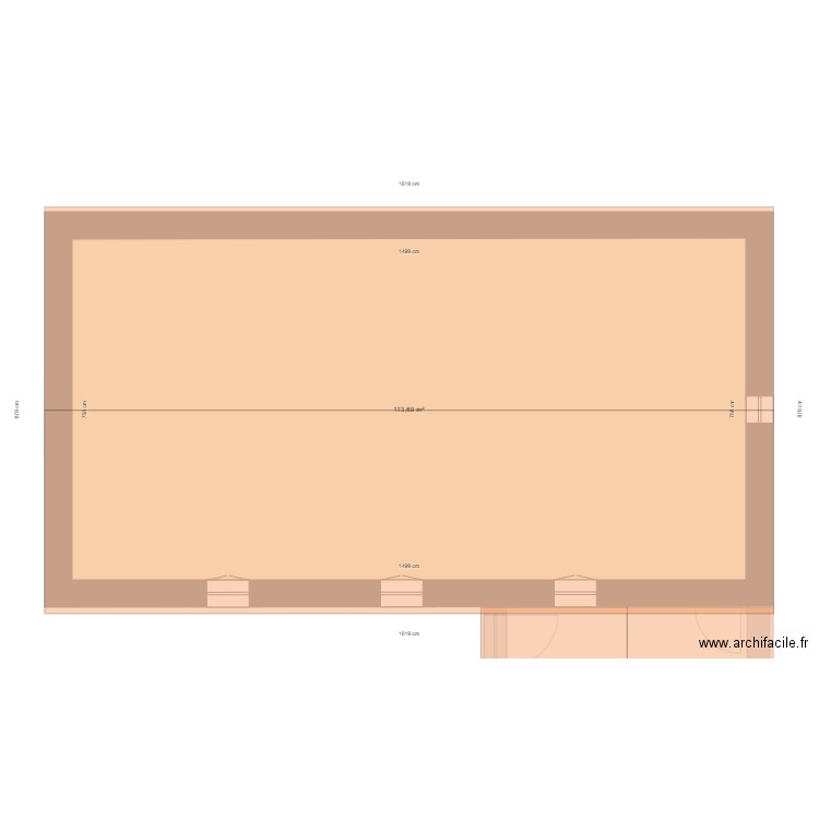 temple  RDC mouries 11.11.24. Plan de 4 pièces et 249 m2