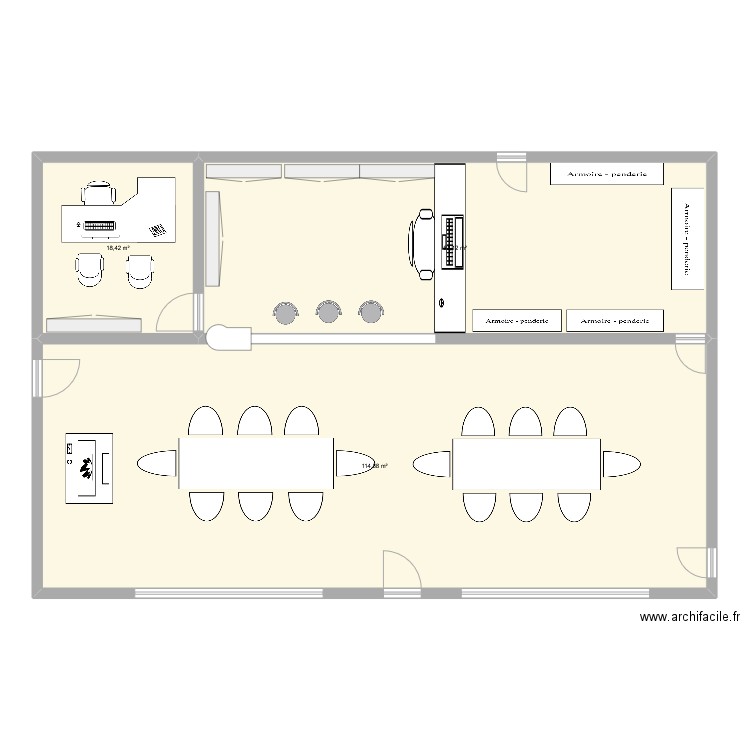 labelle1. Plan de 3 pièces et 194 m2