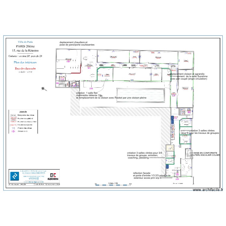 lab plan modif. Plan de 1 pièce et 4 m2