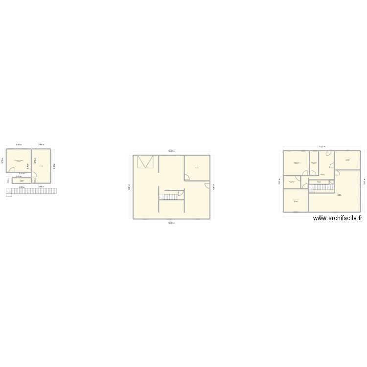 Nouvelle maison. Plan de 13 pièces et 269 m2