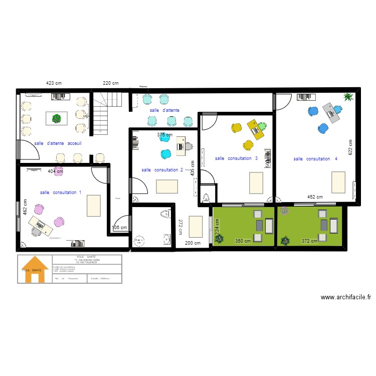 pole santé . Plan de 0 pièce et 0 m2