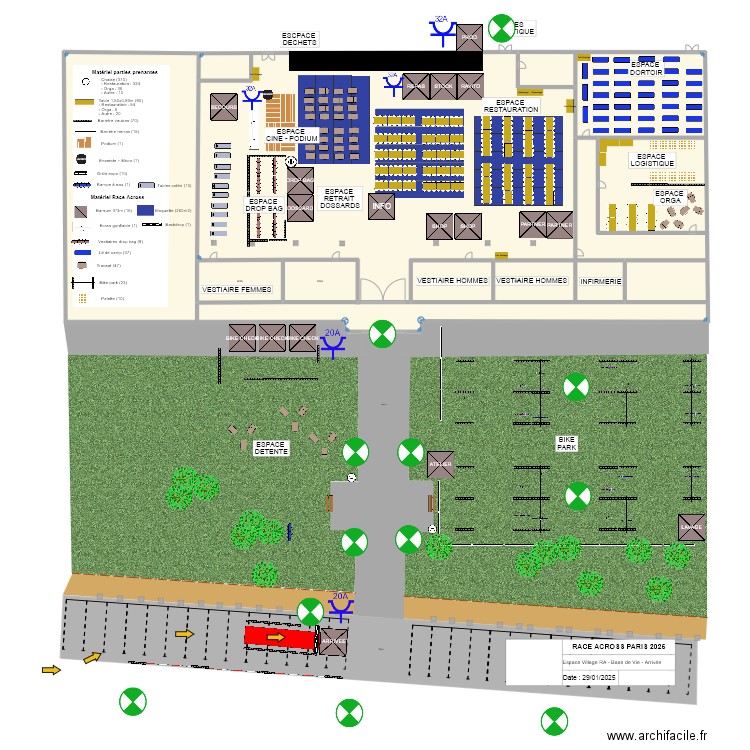 RESSOURCES - RAP25 - HALLES BOURGOGNES . Plan de 4 pièces et 2123 m2