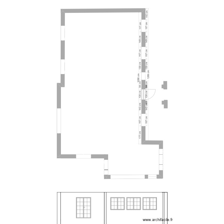 FACE OUEST OPTION 2. Plan de 0 pièce et 0 m2