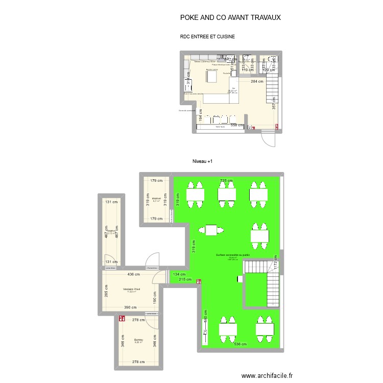 poke and co Plan implantation. Plan de 14 pièces et 252 m2