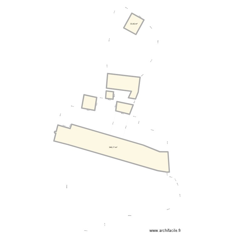 PLAN CADASTRE 2. Plan de 6 pièces et 514 m2