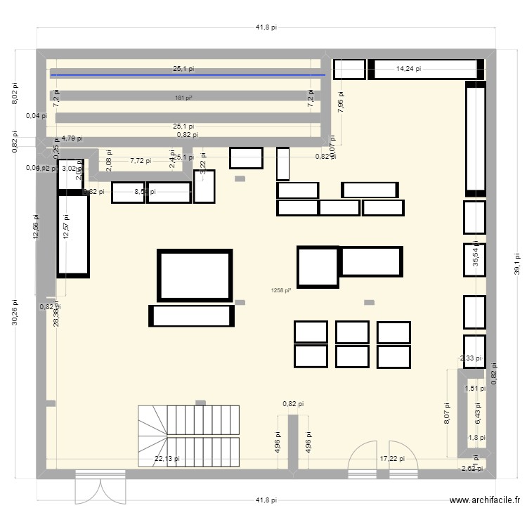 Atelier cru#2. Plan de 2 pièces et 134 m2