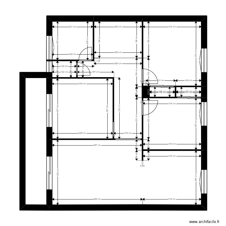 MAZEL. Plan de 18 pièces et 155 m2