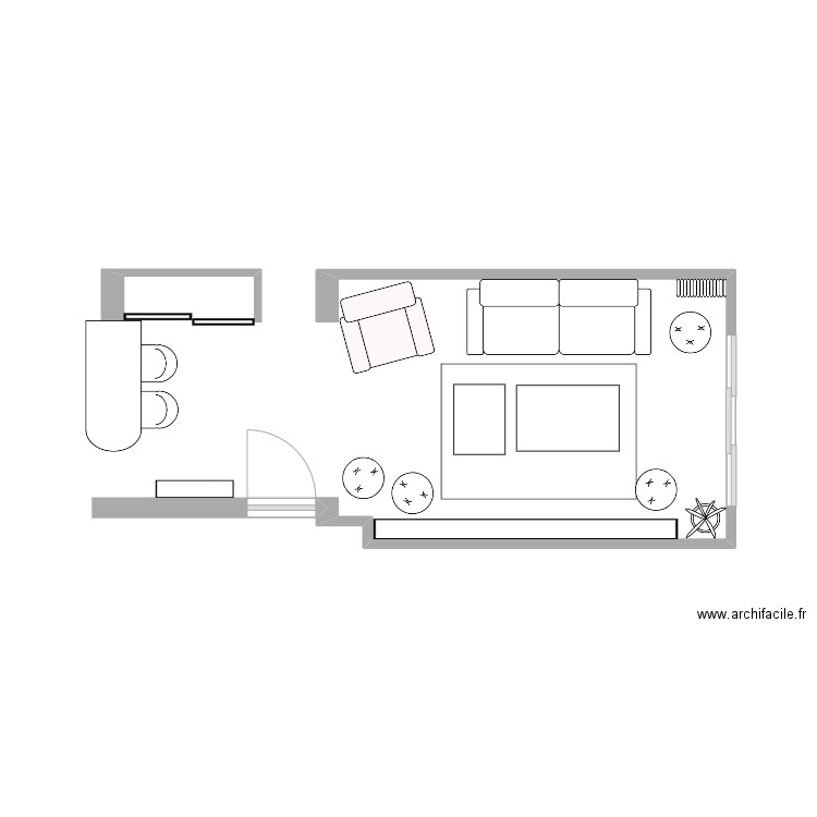 Salon Paola. Plan de 0 pièce et 0 m2