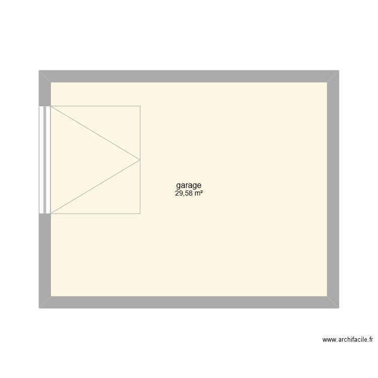 test. Plan de 1 pièce et 30 m2