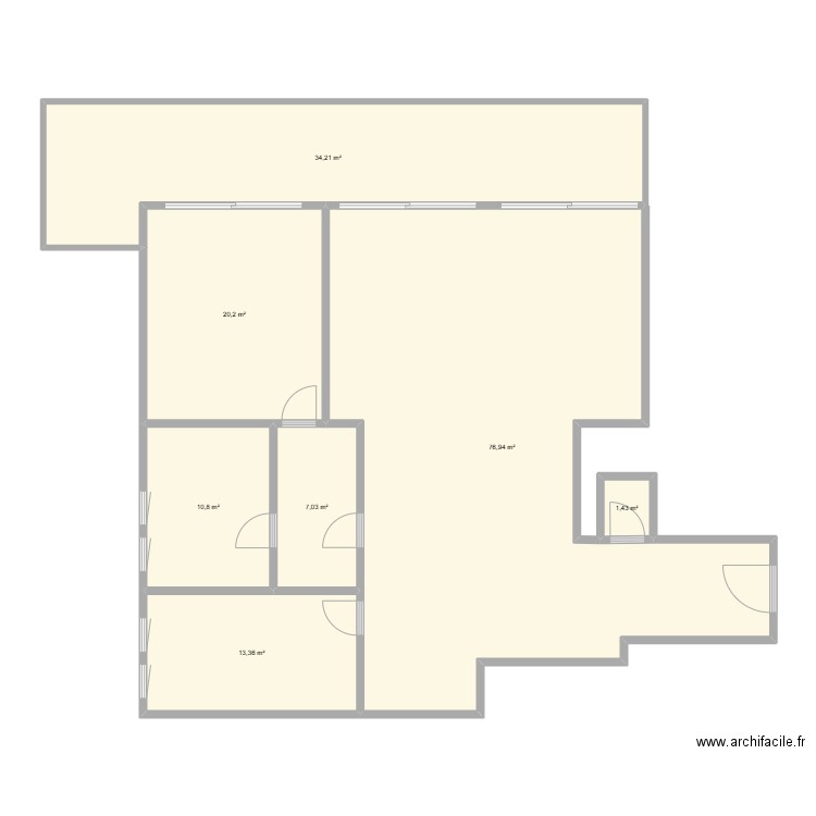 RESIDENCE L'ESPLANADE LYON 4. Plan de 7 pièces et 164 m2